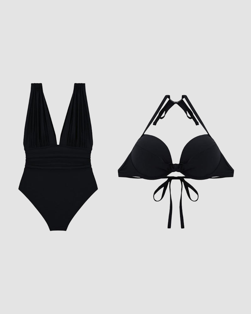 Ember® PlungeFit – Shaping Bikini Set met Ruches