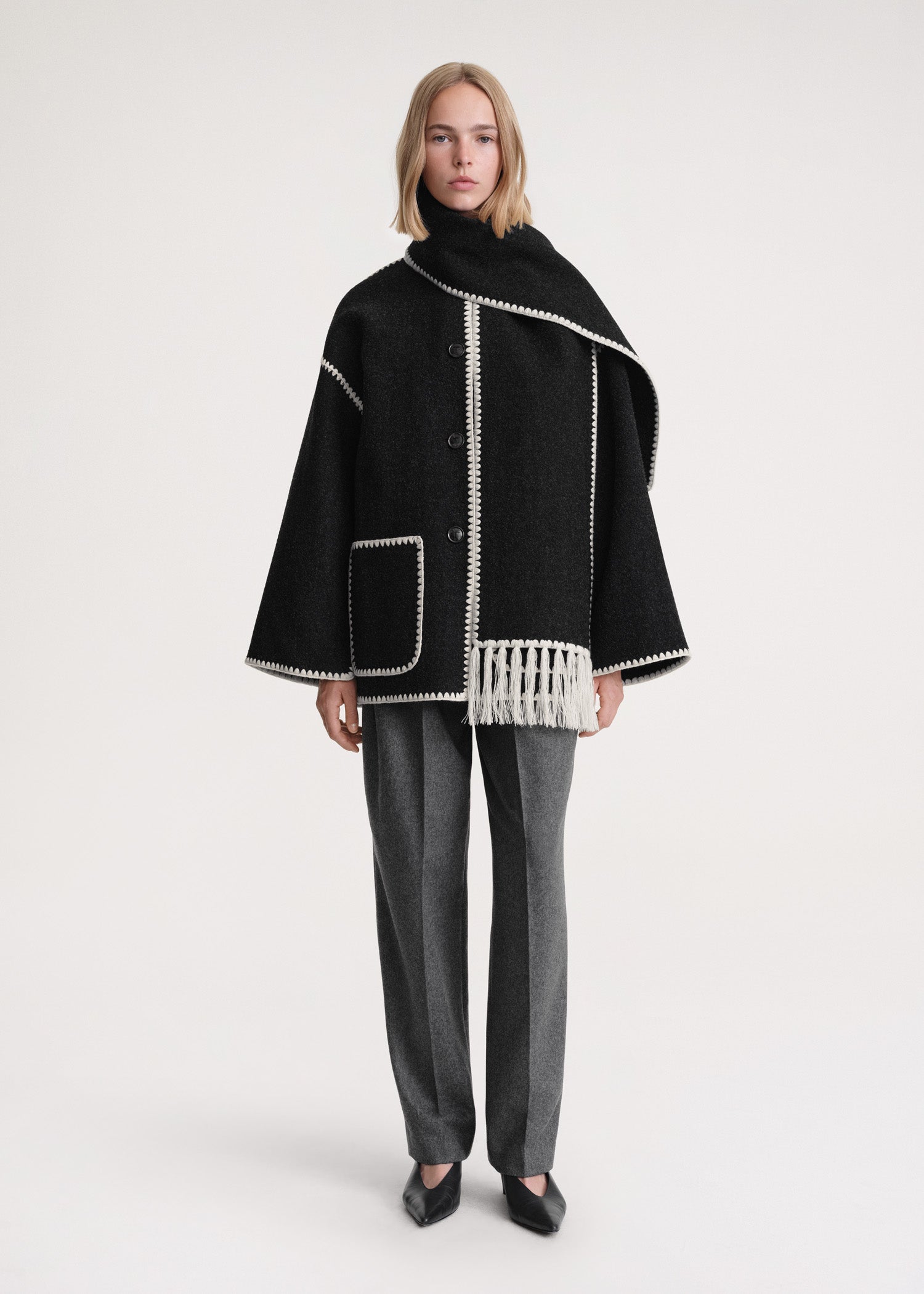 Ember® Kaia Coat – Scarf Detail
