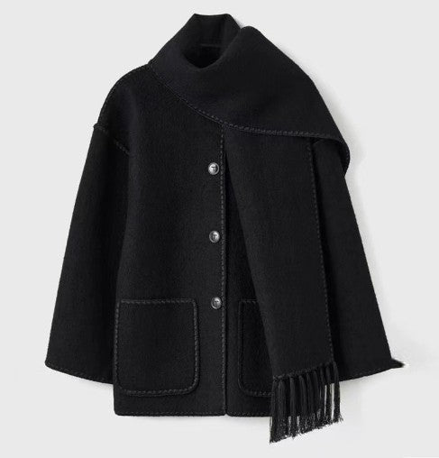 Ember® Isla Coat – Integrated Scarf