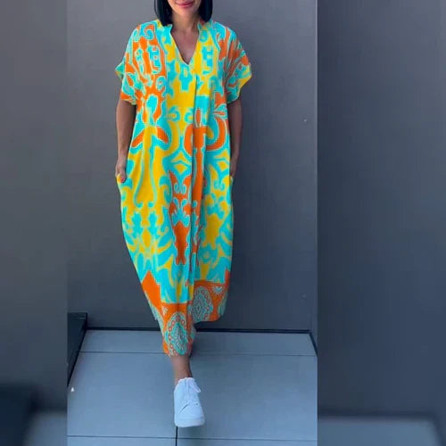 Ember® BloomFlow Dress – Romantische Wrap Jurk met Bloemenprint